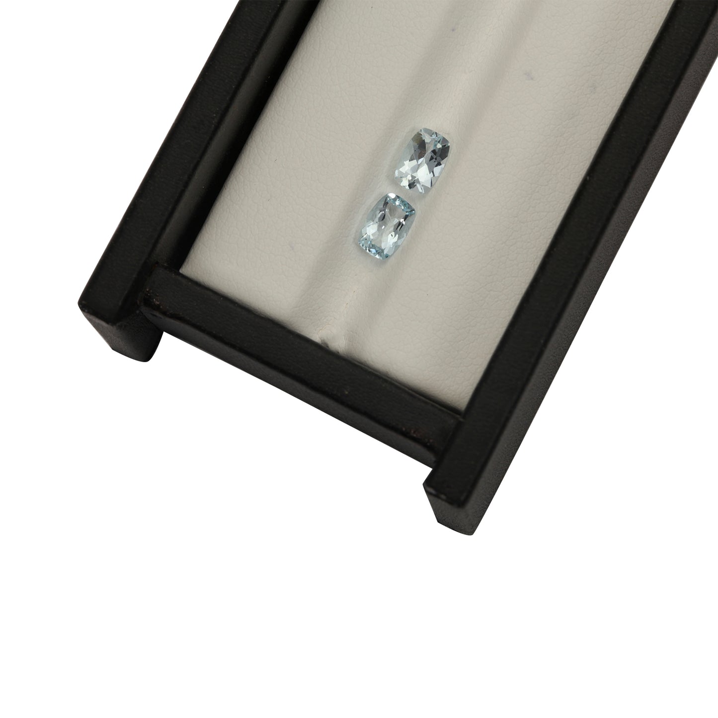 2Pc Lot Aquamarine 6x4mm 0.60 Carats