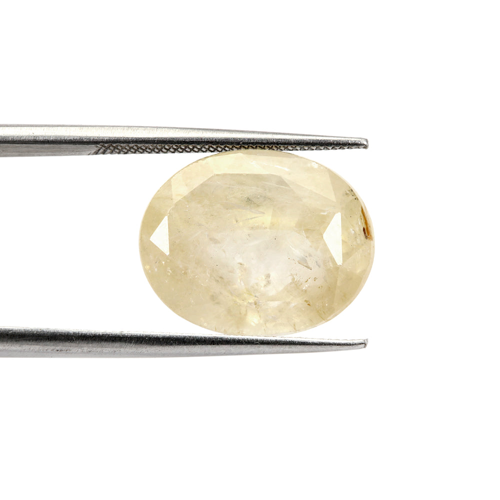 Certified Yellow Sapphire -10.12 Carats (11.13 Ratti) Sri Lanka (Ceylon), SKU:LSZI59