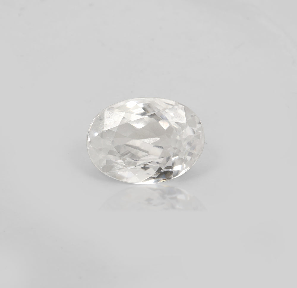 Certified White Zircon 6.28 Cts (6.90 Ratti) ITVW10