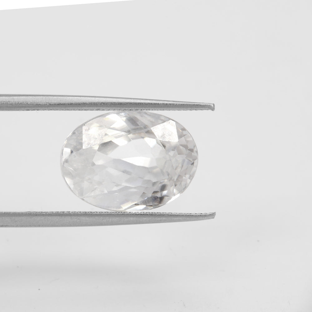 Certified White Zircon 6.28 Cts (6.90 Ratti) ITVW10