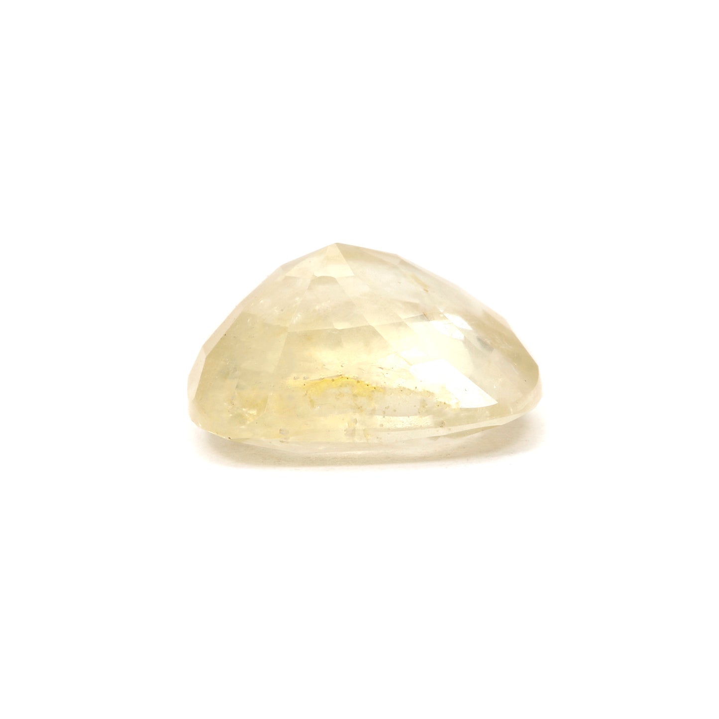 Certified Yellow Sapphire-6.92 Carats (7.61 Ratti) Sri Lanka (Ceylon), SKU: IVZI27