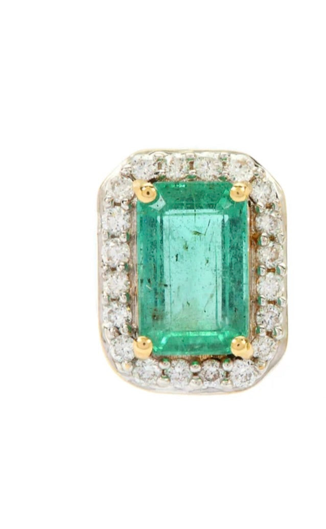 Emerald and Diamond Ring in Gold (YLNK14R)