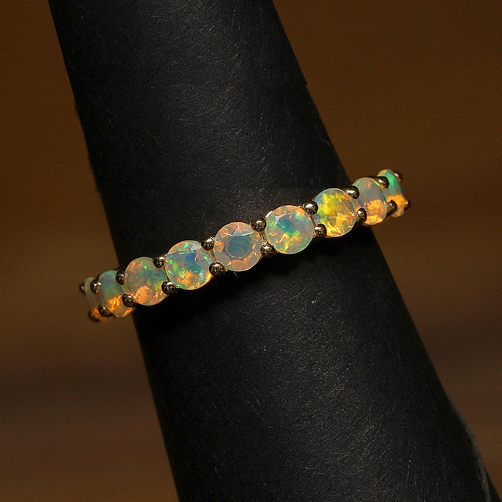 Infinite Love Eternity Band in Opal and 14k Gold(JANK39)