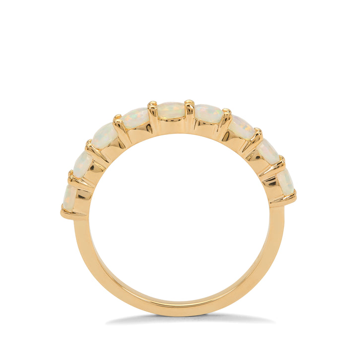 Infinite Love Eternity Band in Opal and 14k Gold(JANK39)