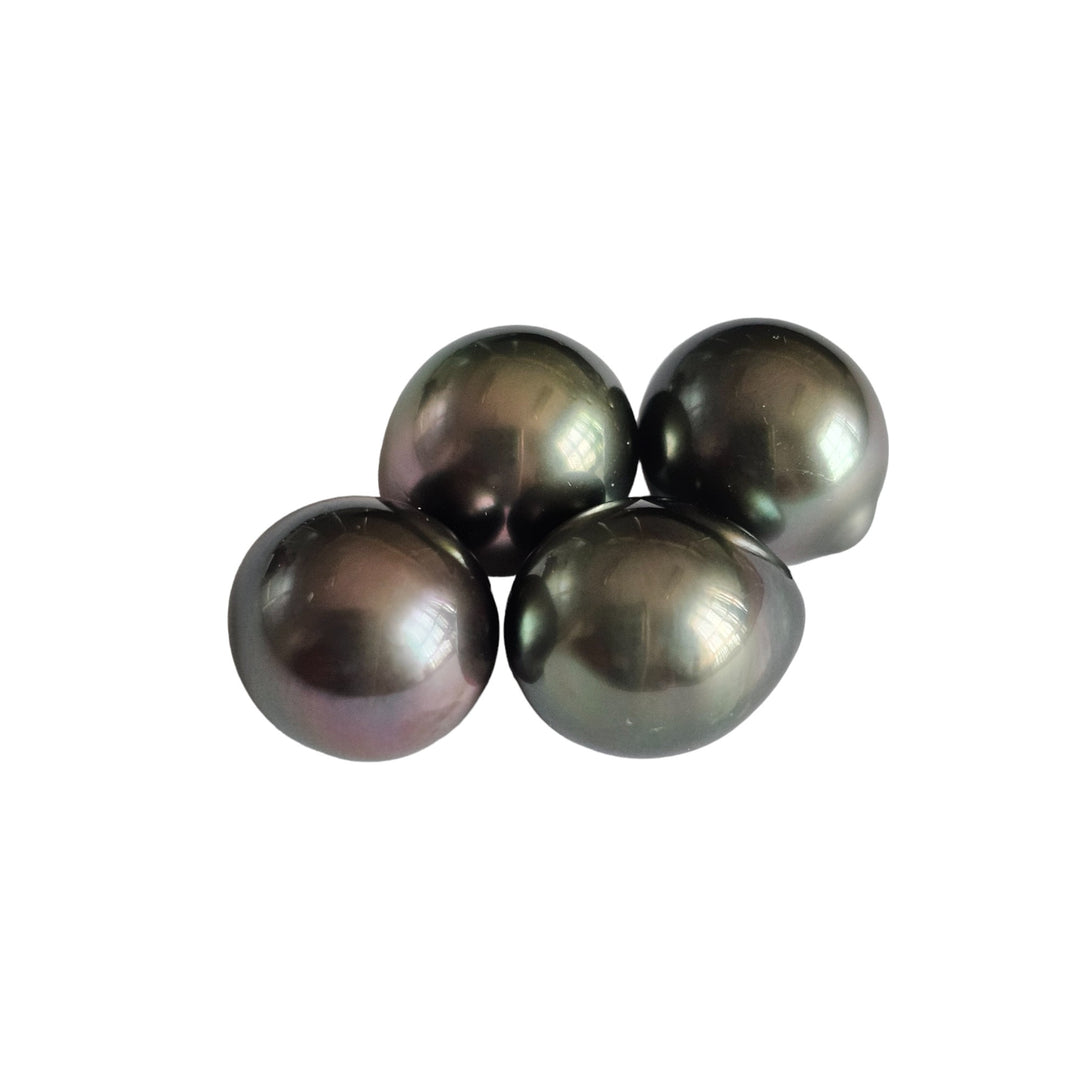 Certified Tahitian Grey Black Pearl Undrilled 14.46 Carats (15.90 Ratti) Tahiti