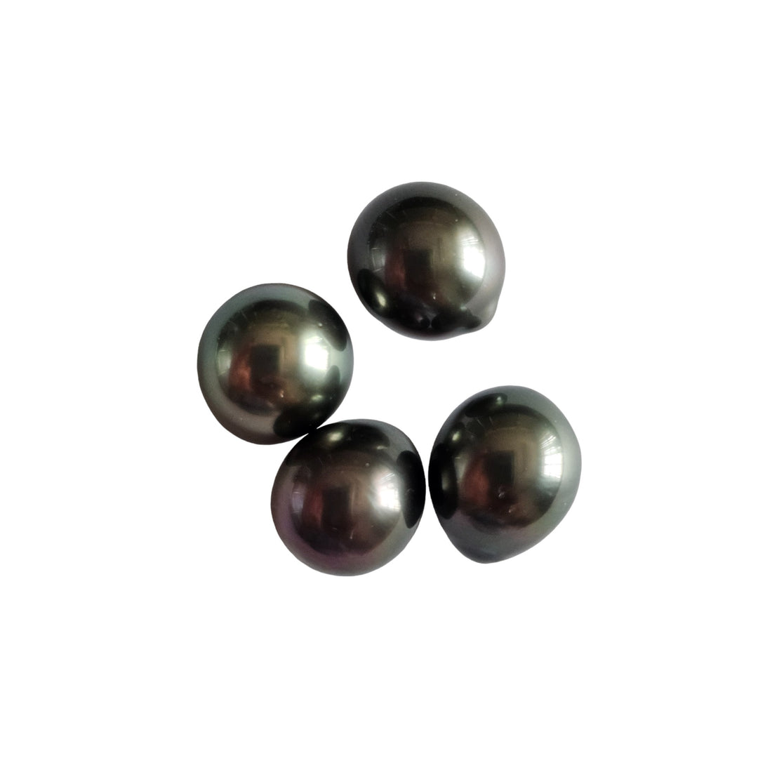 Certified Tahitian Grey Black Pearl Undrilled 14.46 Carats (15.90 Ratti) Tahiti