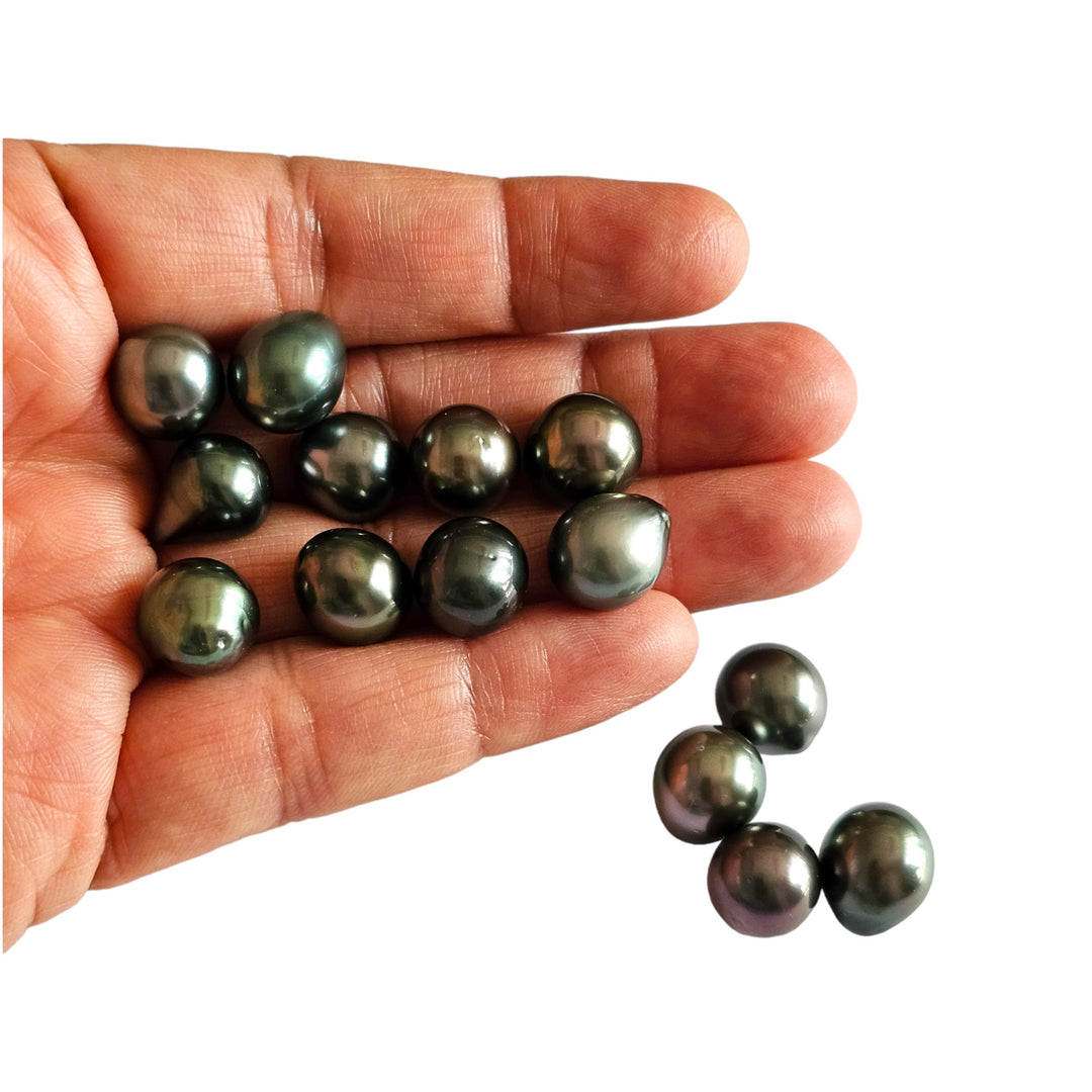 Certified Tahitian Grey Black Pearl Undrilled 14.46 Carats (15.90 Ratti) Tahiti