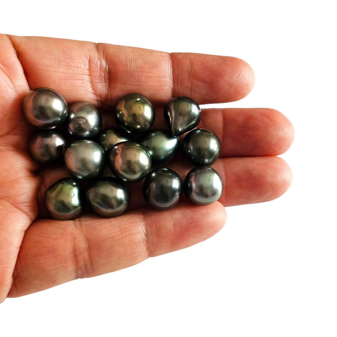 Certified Tahitian Grey Black Pearl Undrilled 14.46 Carats (15.90 Ratti) Tahiti