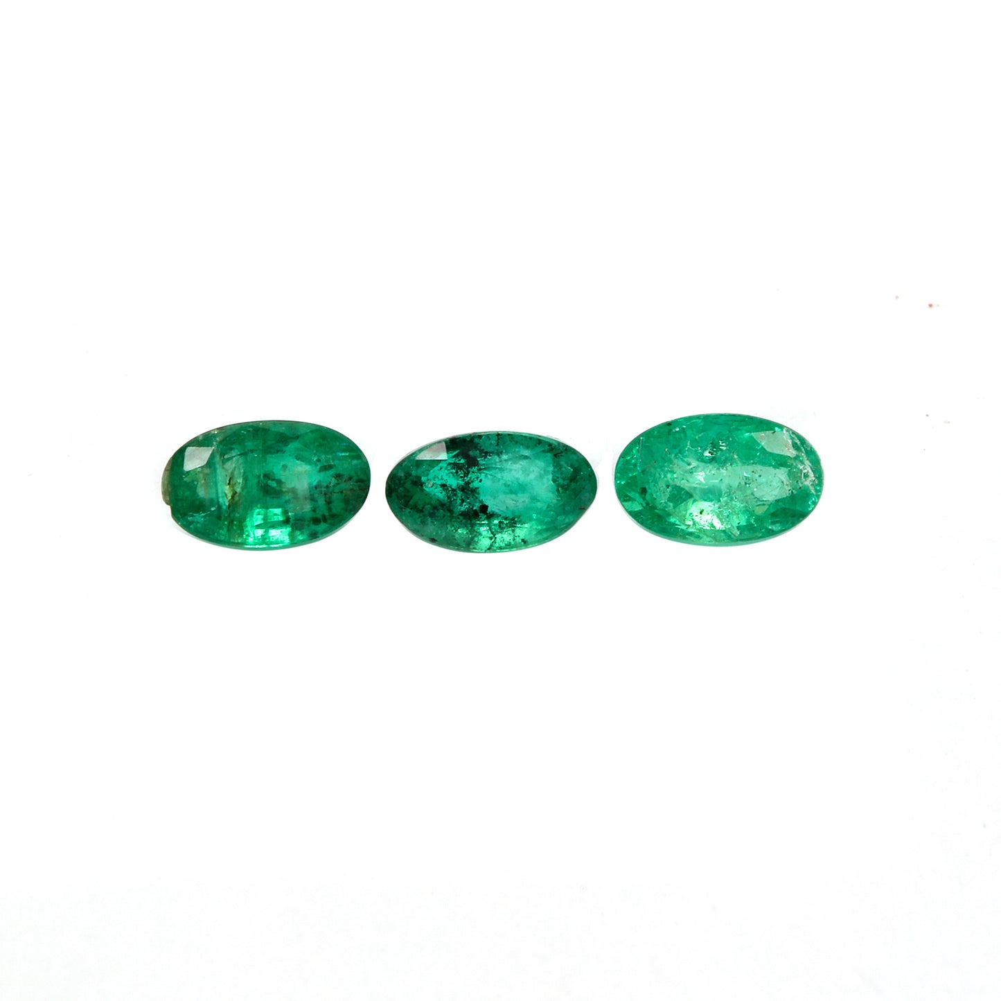 3Pc Lot Emerald (Oval 5x3mm) 0.45 Carats