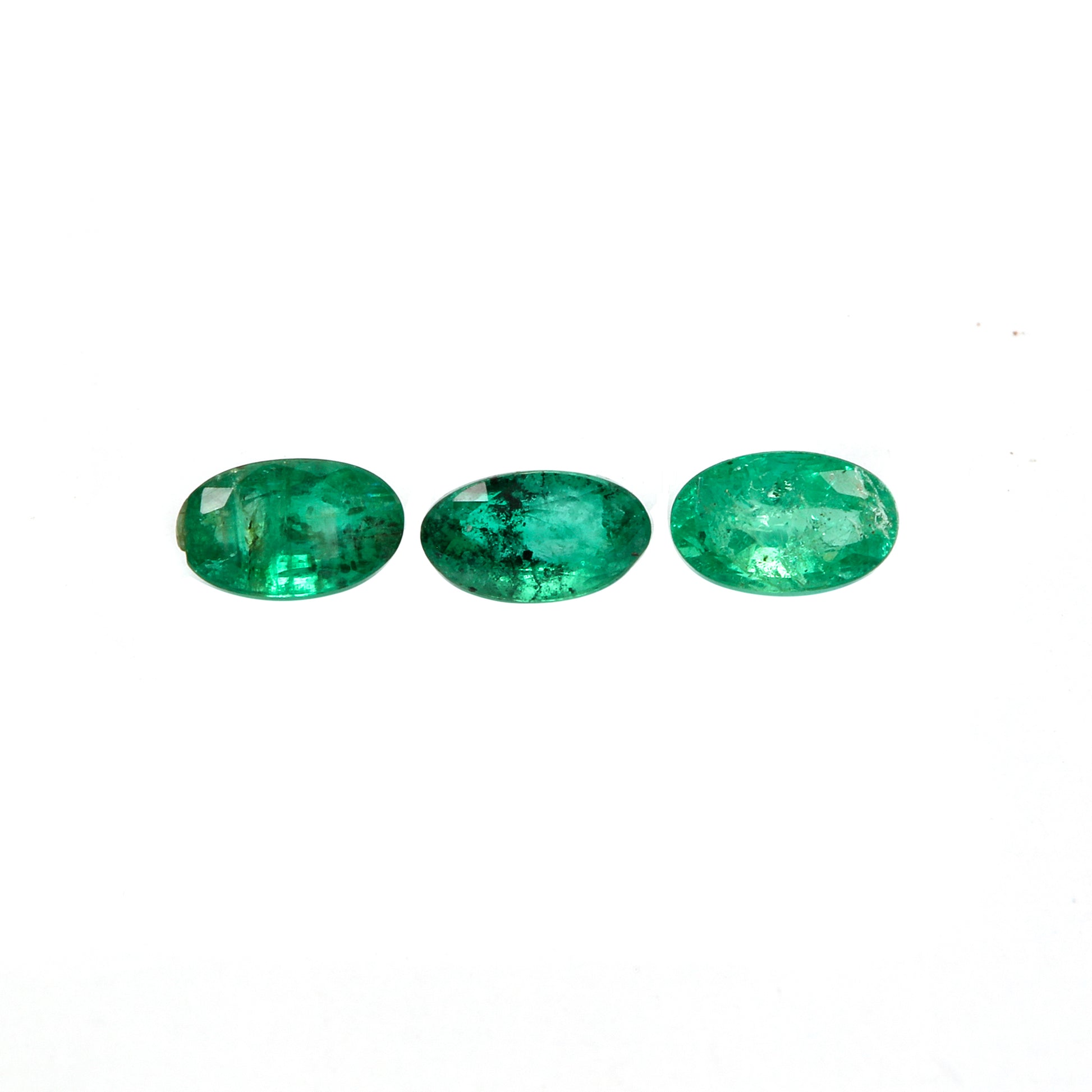 3Pc Lot Emerald (Oval 5x3mm) 0.45 Carats
