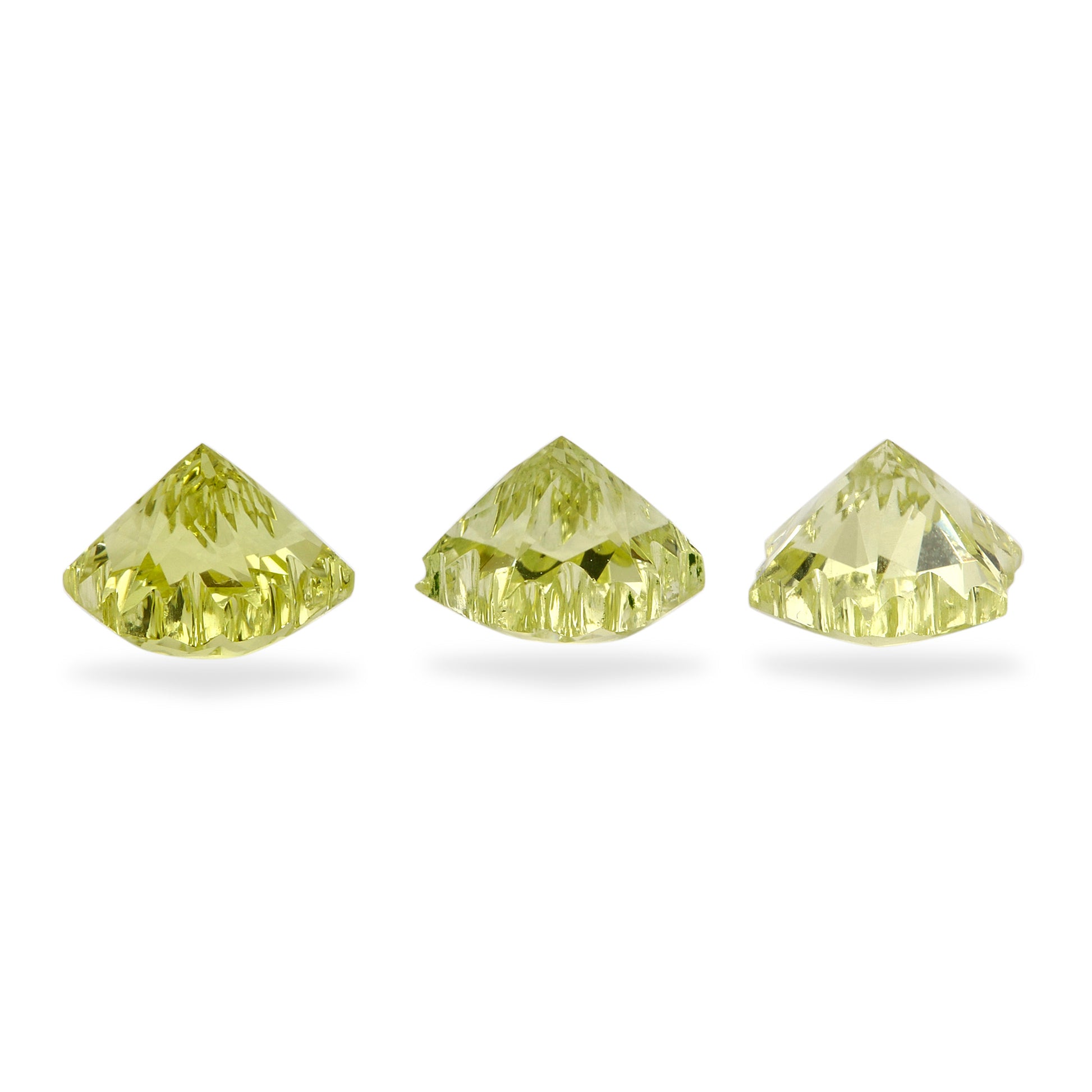 2Pc Lot Lemon Quartz Snowflake Cut 2.00 Carats