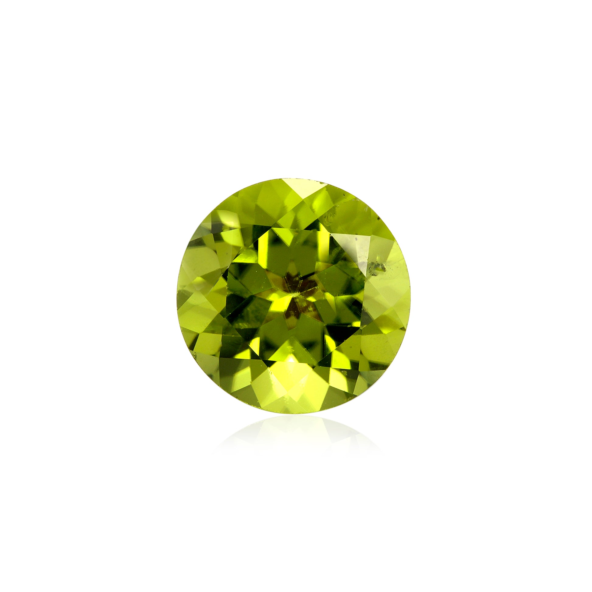 Certified Peridot Round 4.15 Carats - JL0334