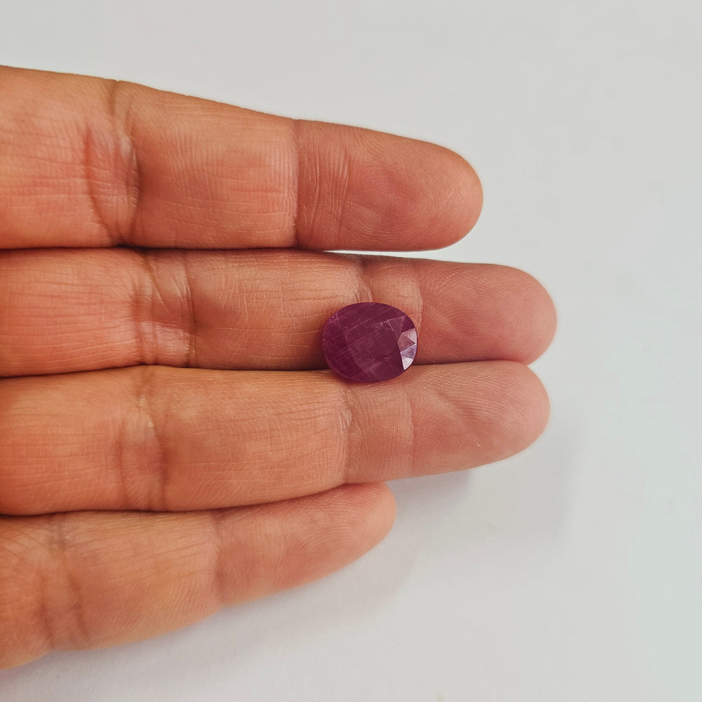 Certified Ruby (Manik) 8.80 Cartas (9.68 Ratti) SKU-JMZA72