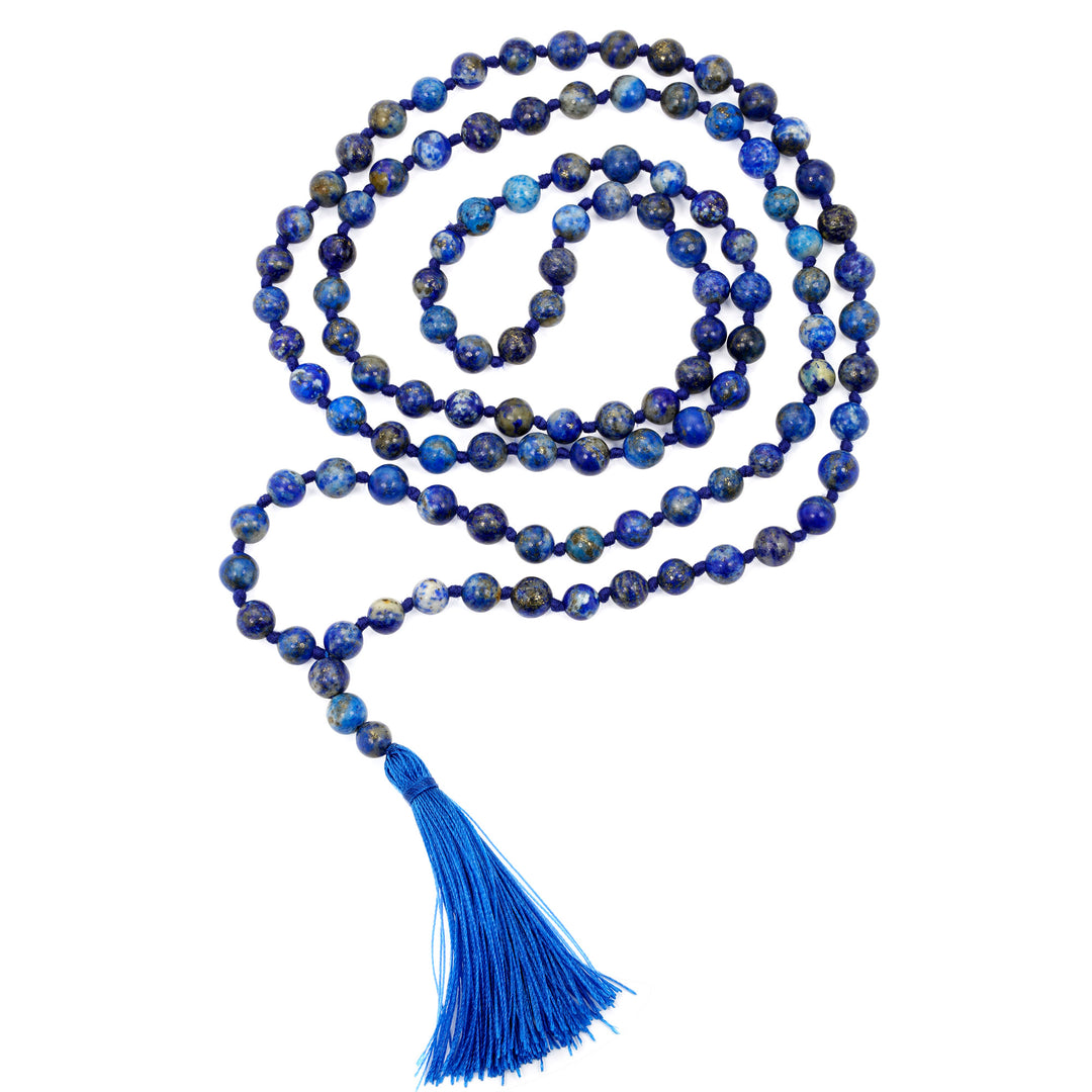 Jain Jaap Mala in Lapis Lazuli 108+3 Beads