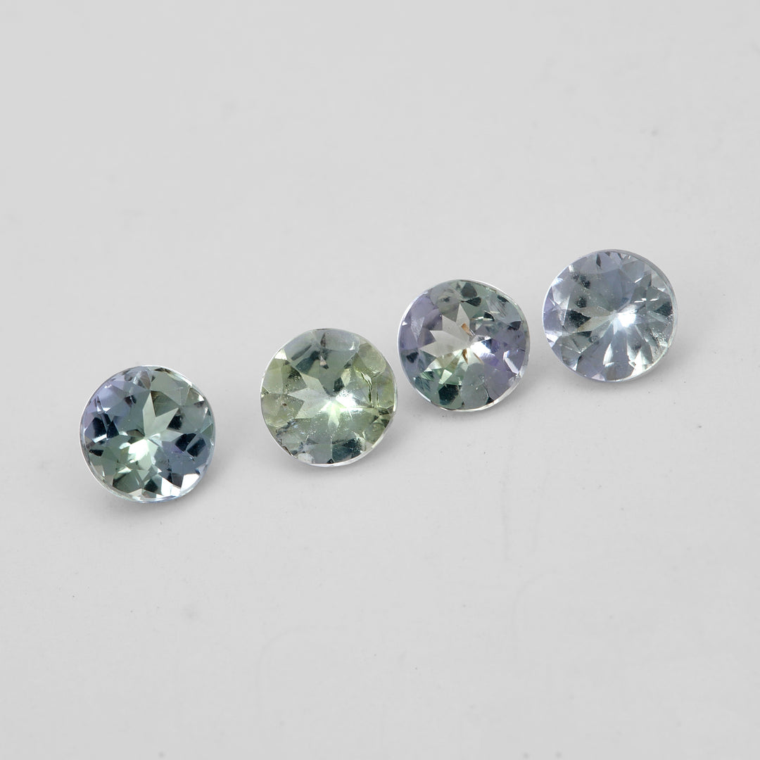 4Pc Lot Bicolor Tanzanite 1.20 Carats