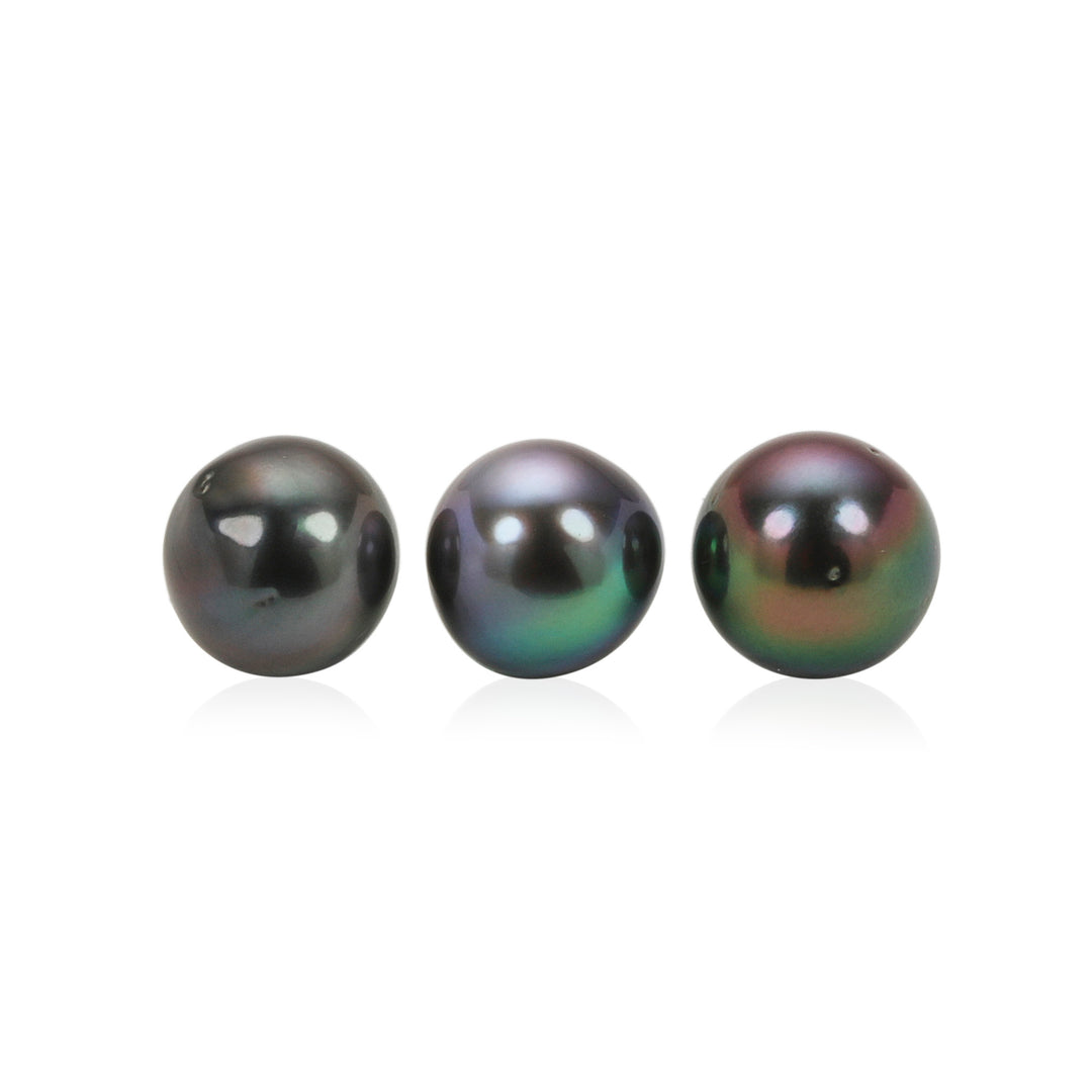 Certified Tahitian Grey Black Pearl Undrilled 4.69 Carats (5.15 Ratti) 8-9mm Tahiti