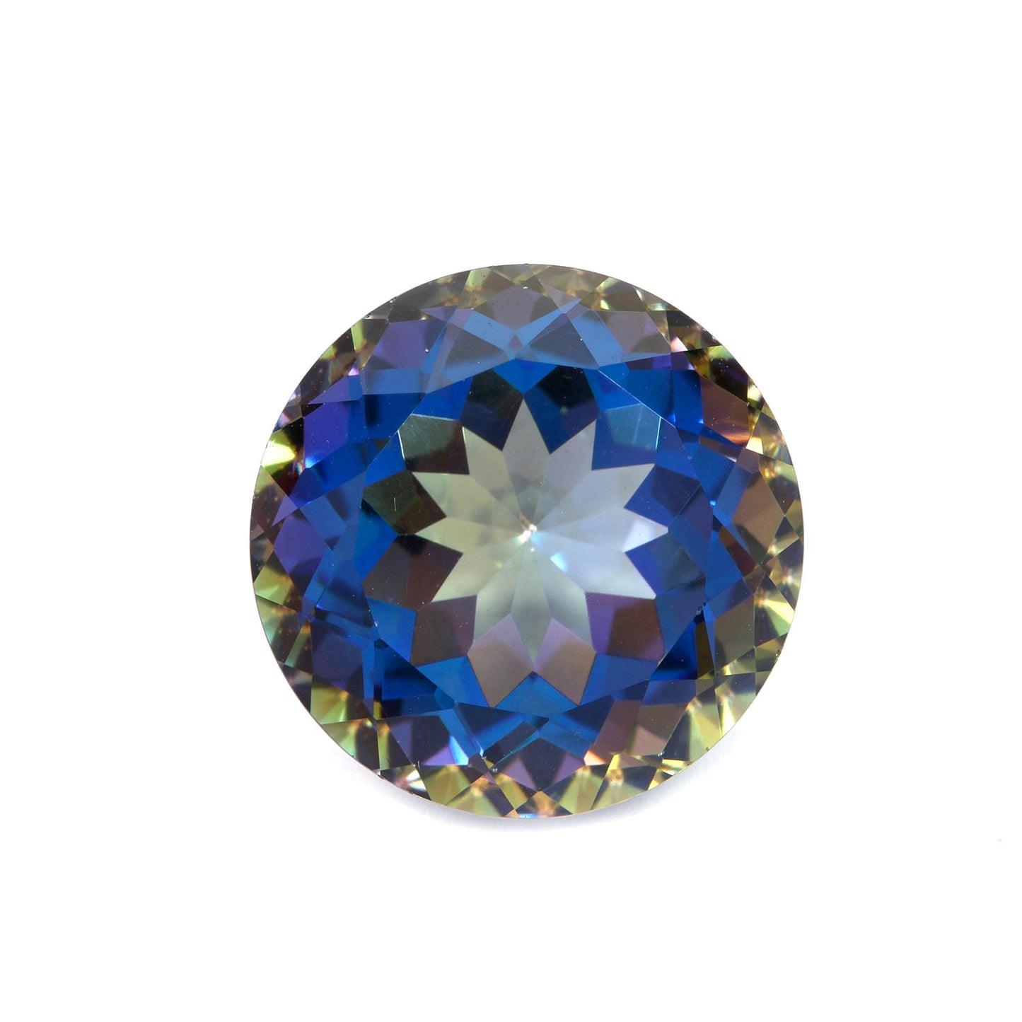 Mystic Neptune Garden Topaz (Round 12x12mm) 9.05 Carats