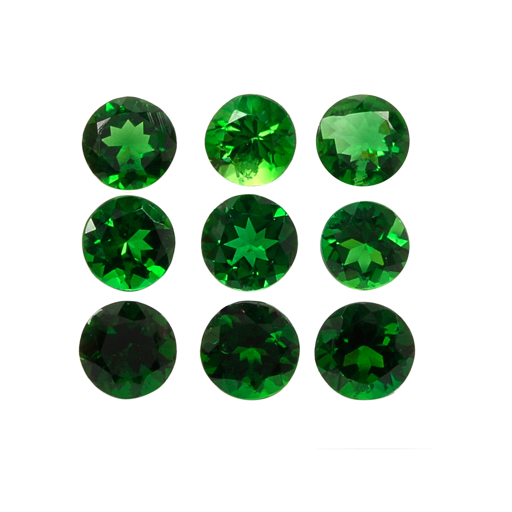 2Pc Lot Chrome Tourmaline 4x4mm 0.30 Carats