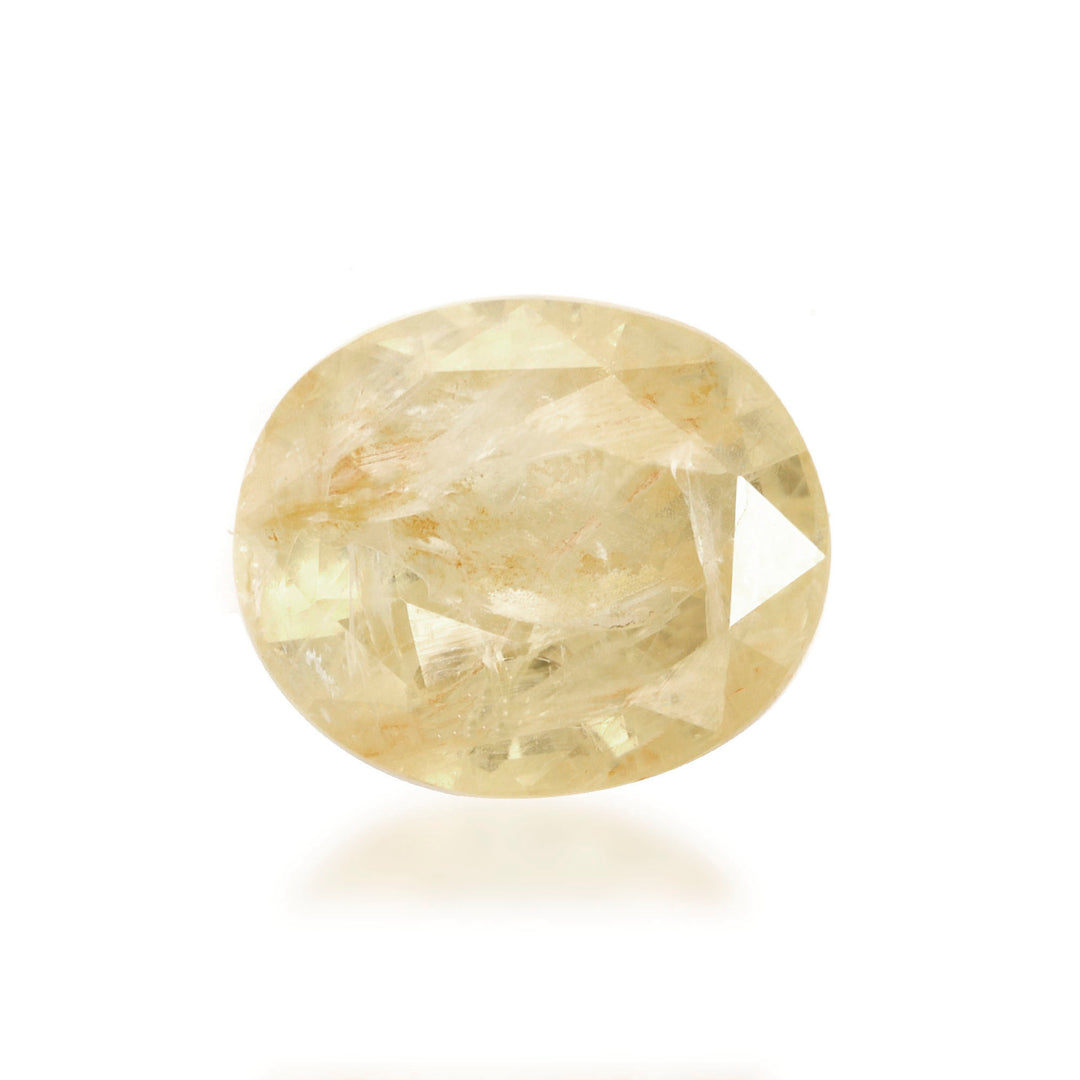 Yellow Sapphire (Pukhraj) 5.68 Cts (6.25 Ratti) Sri Lanka (Ceylon)