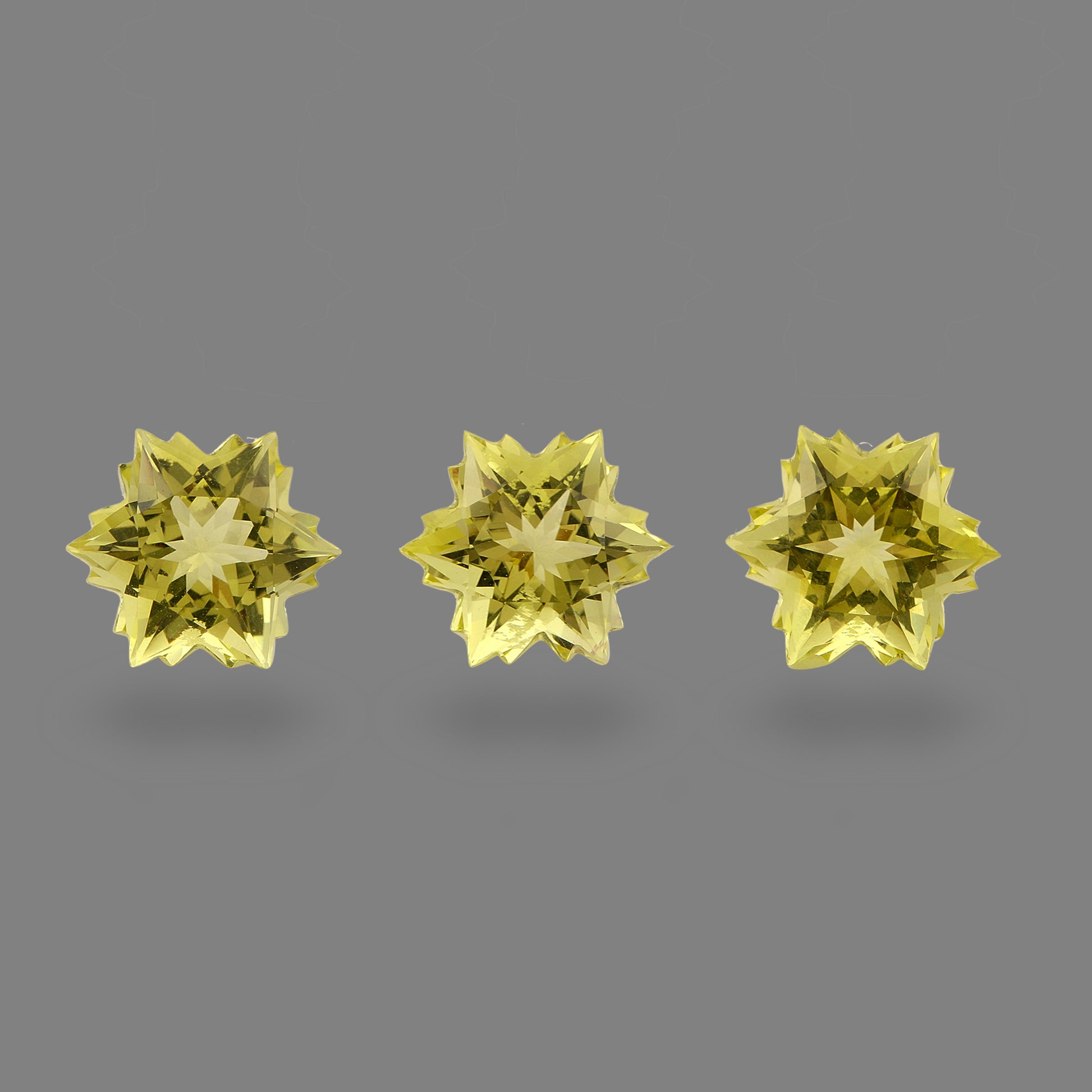 Lemon Quartz Snowflake Cut 10mm 3.45 Carats