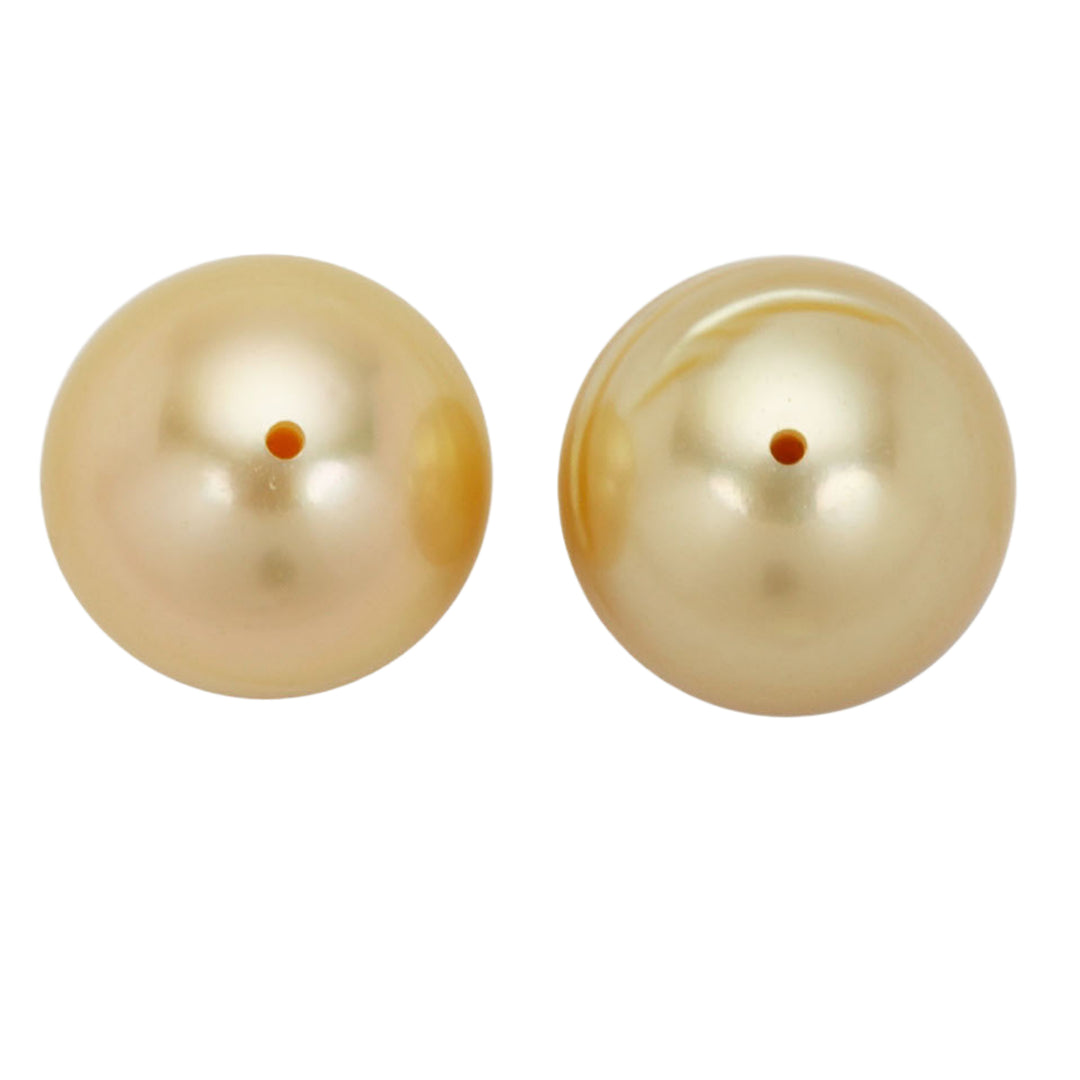Golden South Sea Pearl Full Drilled 10mm-11mm 8.20 Carats