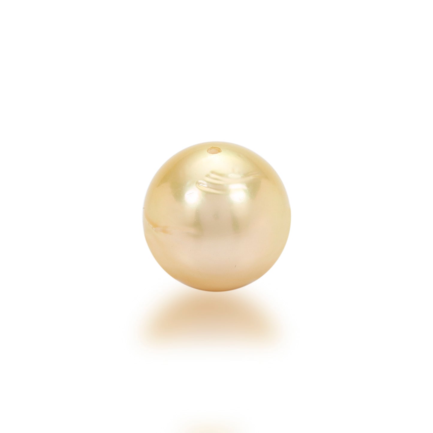 Golden South Sea Pearl Full Drilled 10mm-11mm 8.20 Carats KYOZ46