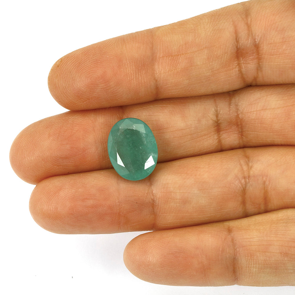 Certified Zambian Emerald (Panna)-9.99 Carats (10.98 Ratti) Zambia, SKU:KYZI93