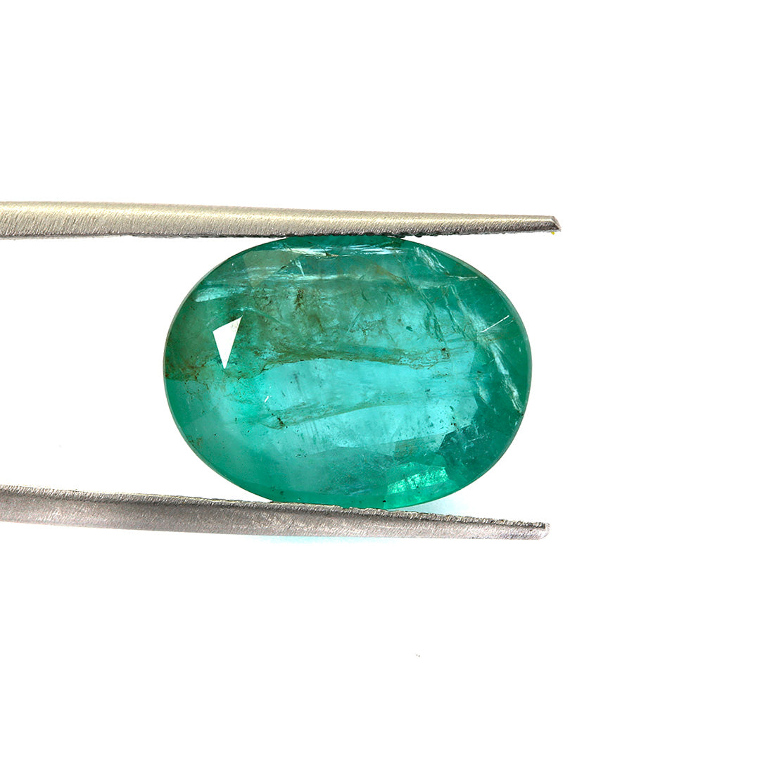 Certified Zambian Emerald (Panna)-9.08 Carats (9.99 Ratti) Zambia, SKU:LJZI95