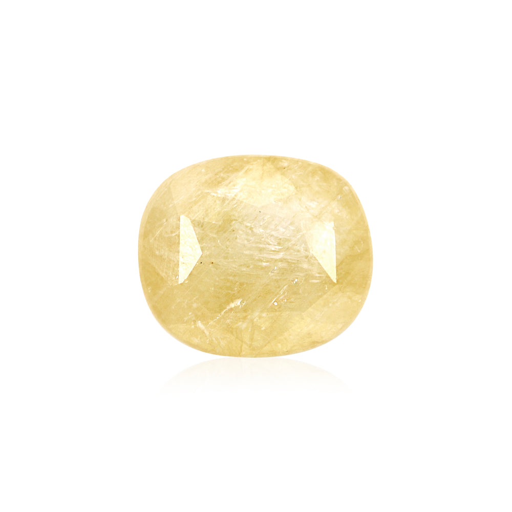 Certified Yellow Sapphire-3.83 Carats (4.21 Ratti) Sri Lanka (Ceylon), SKU: LKZI90