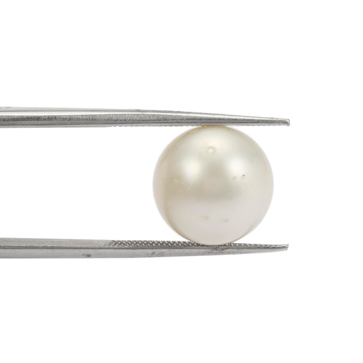 White South Sea Pearl Undrilled 7.75 Carats (8.52 Ratti) 10-11mm