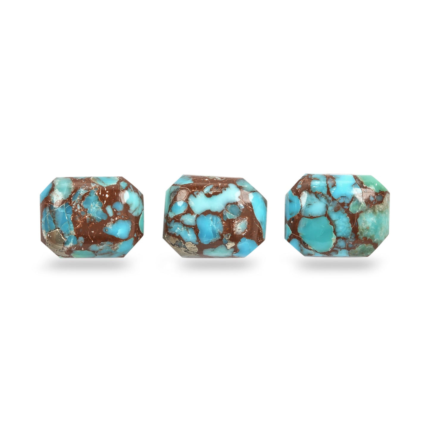 3Pc Lot Egyptian Turquoise 10x8mm 9.20 Carats