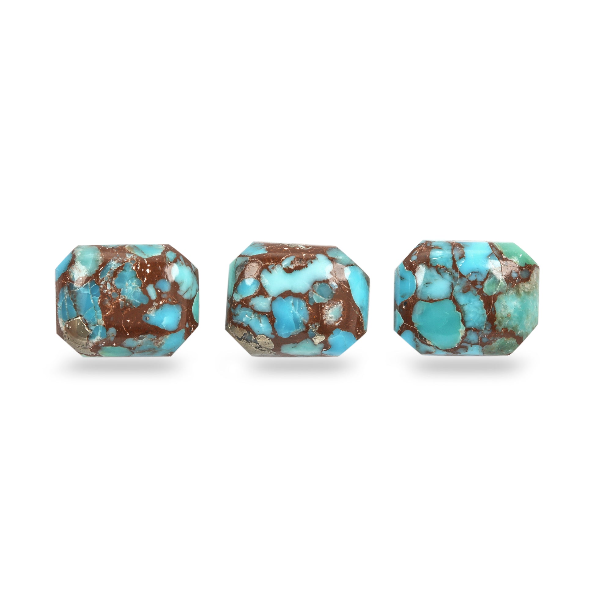 3Pc Lot Egyptian Turquoise 10x8mm 9.20 Carats