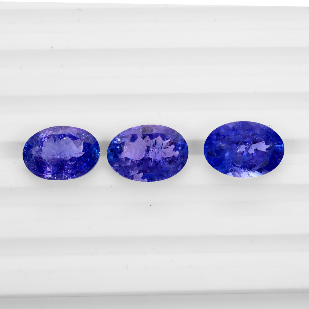 3Pc Lot AA+ Tanzanite (Included) 18.10 Carats