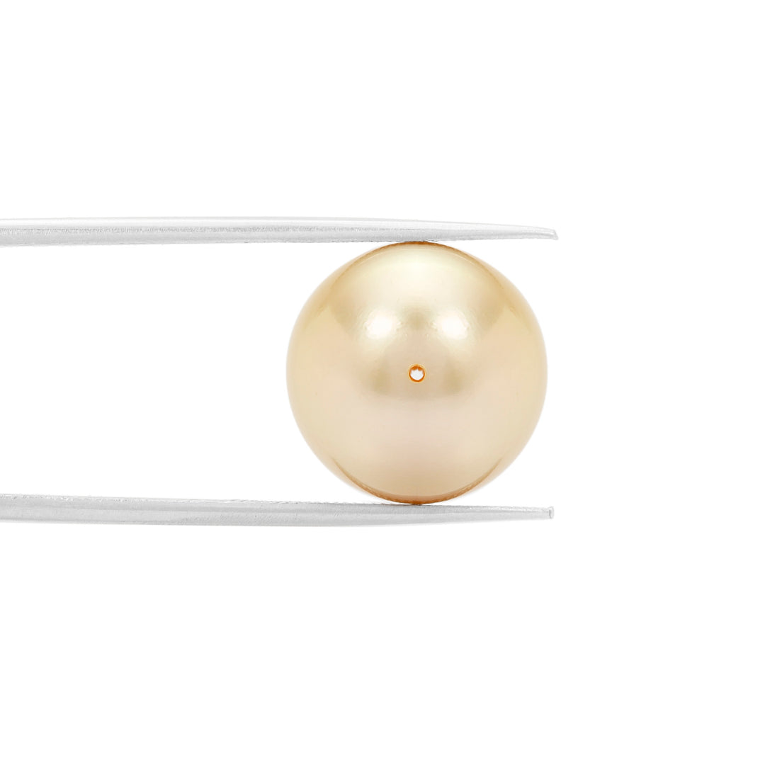 Golden South Sea Pearl Full Drilled 13mm-14mm 17.05 Carats