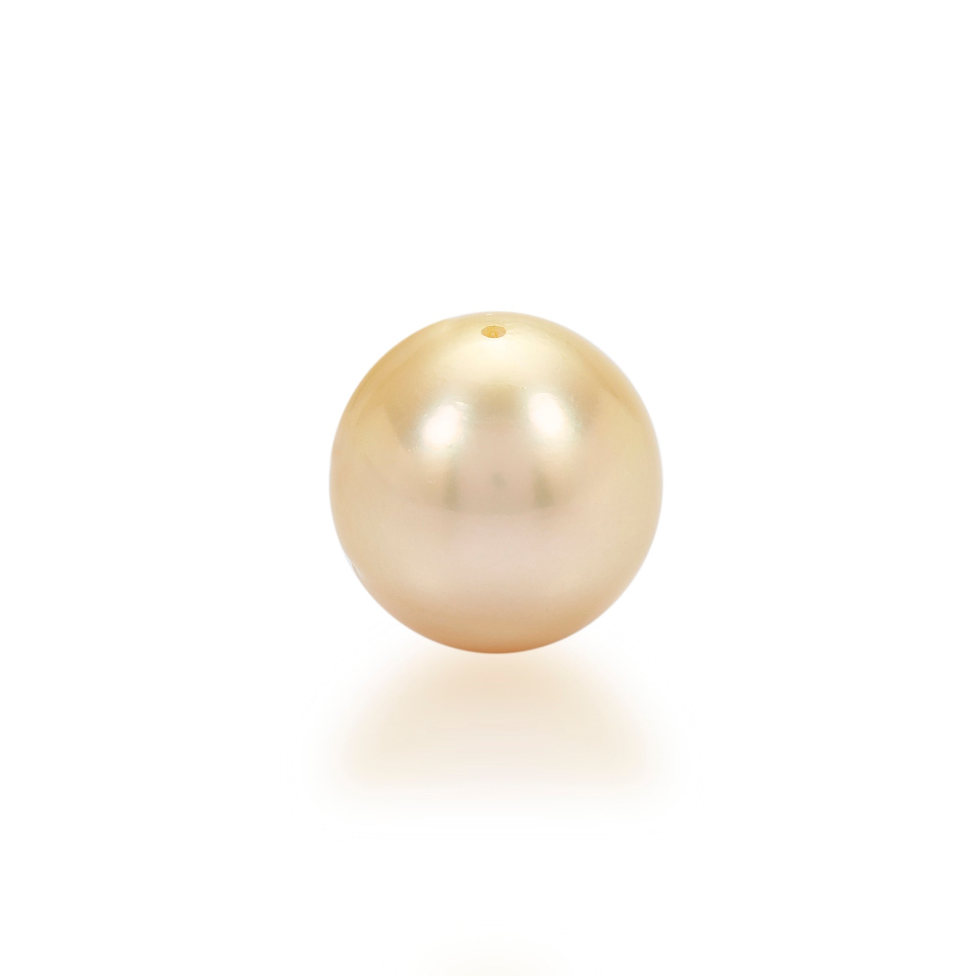 Golden South Sea Pearl Full Drilled 13mm-14mm 17.05 Carats LUOZ63