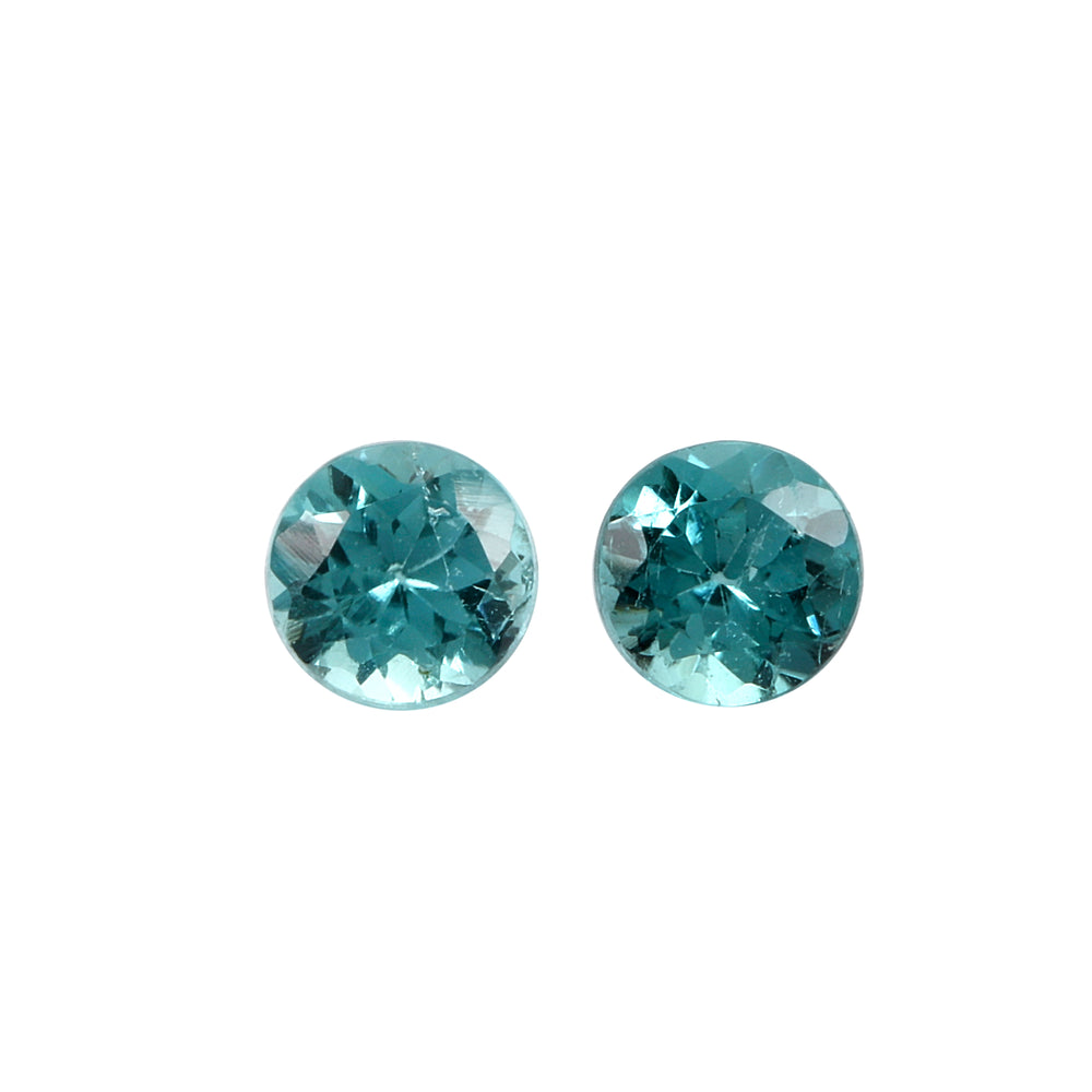 2Pc Lot Indicolite Tourmaline Round 0.30Cts LWSI64
