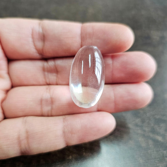 Lingam in Sphatik (Clear Quartz) -1.25 inches approx.