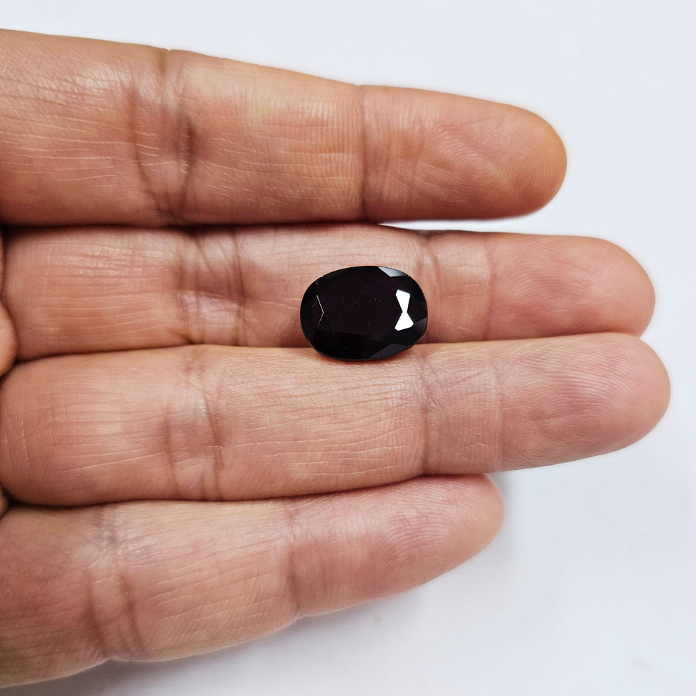 Certified Black Hessonite (Kala Gomed) 10.20Cts (11.22 Ratti) MGZI39