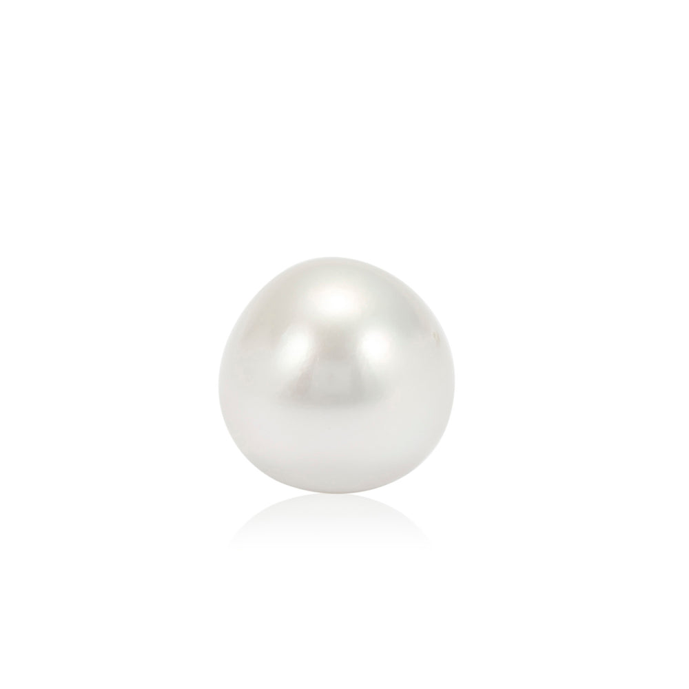 White South Sea Pearl Undrilled 9.70 Carats (10.67 Ratti) 10-11mm MOOZ25