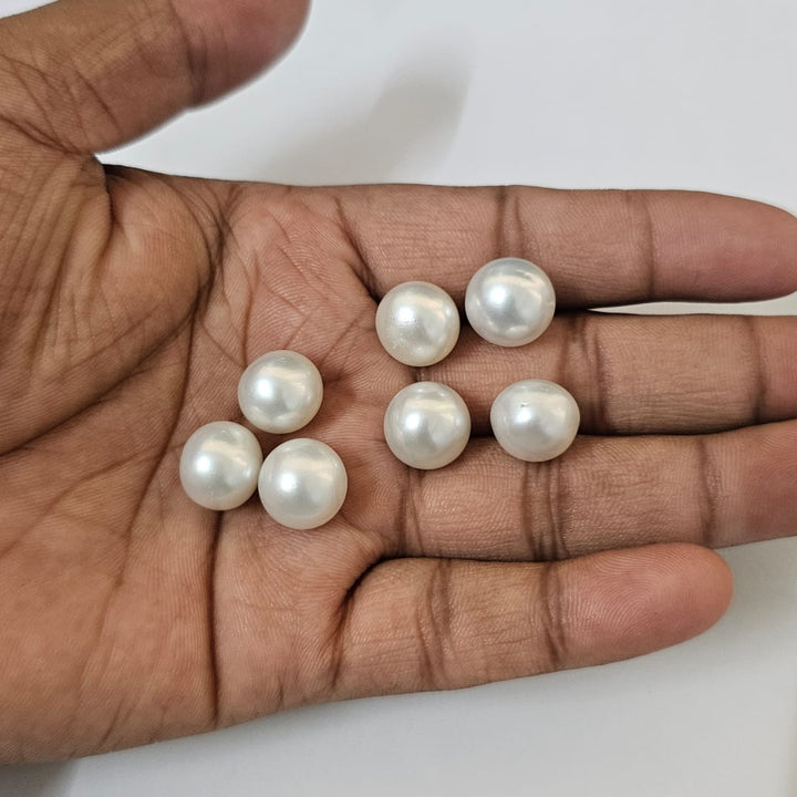 White South Sea Pearl Undrilled 9.70 Carats (10.67 Ratti) 10-11mm MOOZ25