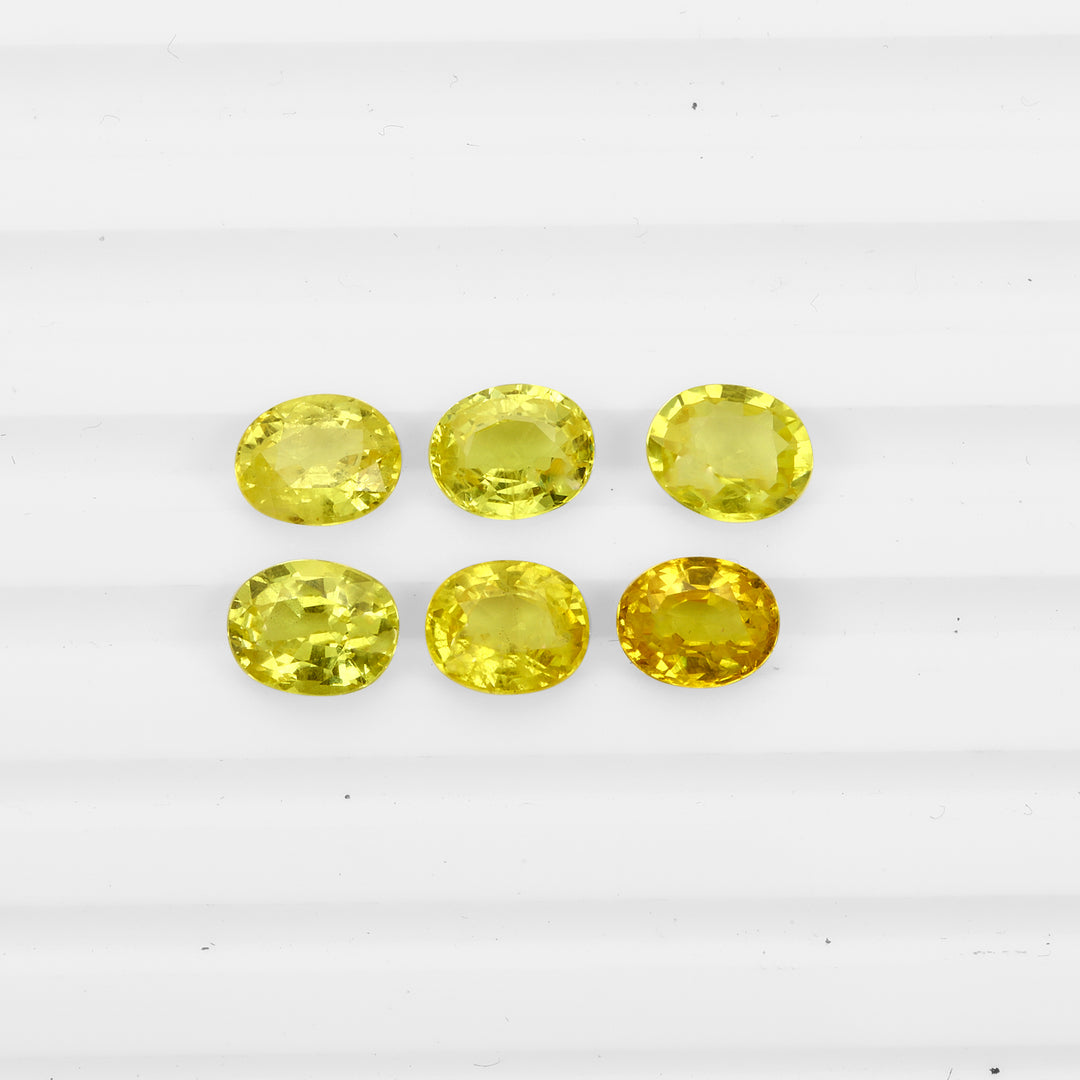Yellow Sapphire 6x5mm 0.65 Carats