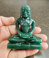 Bhagwan Mahavir Idol in Green Aventurine