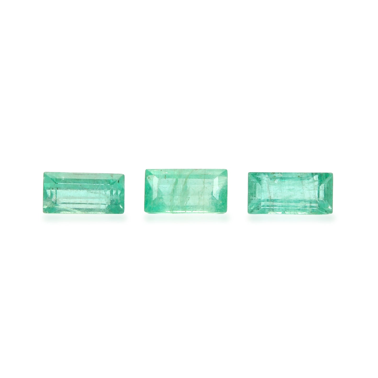 2Pc Lot Emerald (Baguette 4x2mm) 0.20 Carats NDCI98