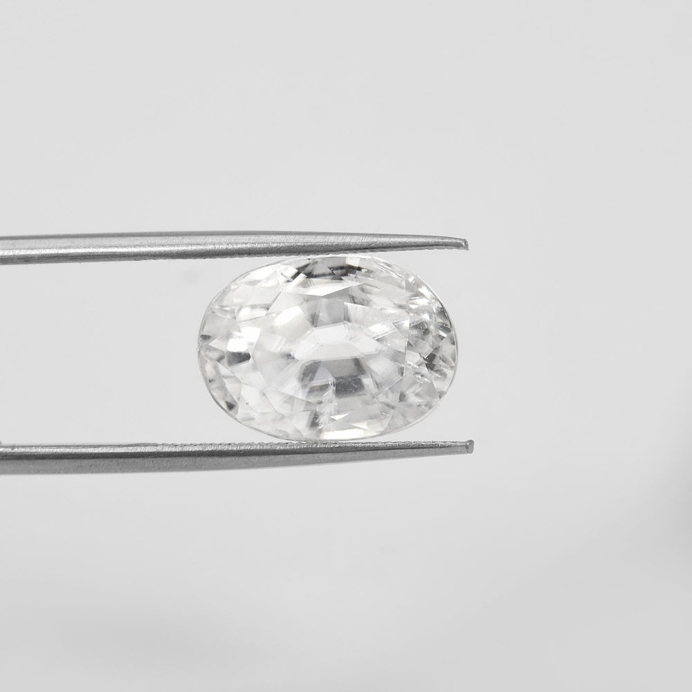 Certified White Zircon 8.69 Cts (9.55 Ratti) NJVW40