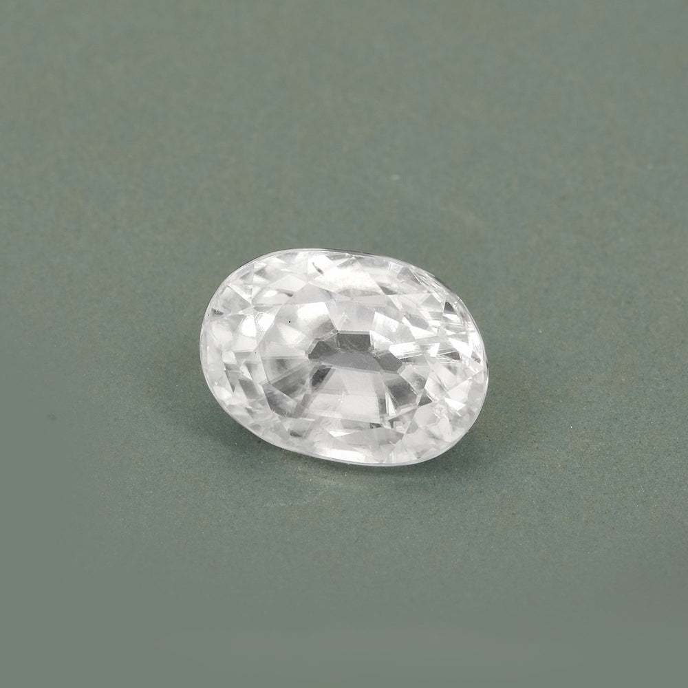 Certified White Zircon 8.69 Cts (9.55 Ratti) NJVW40