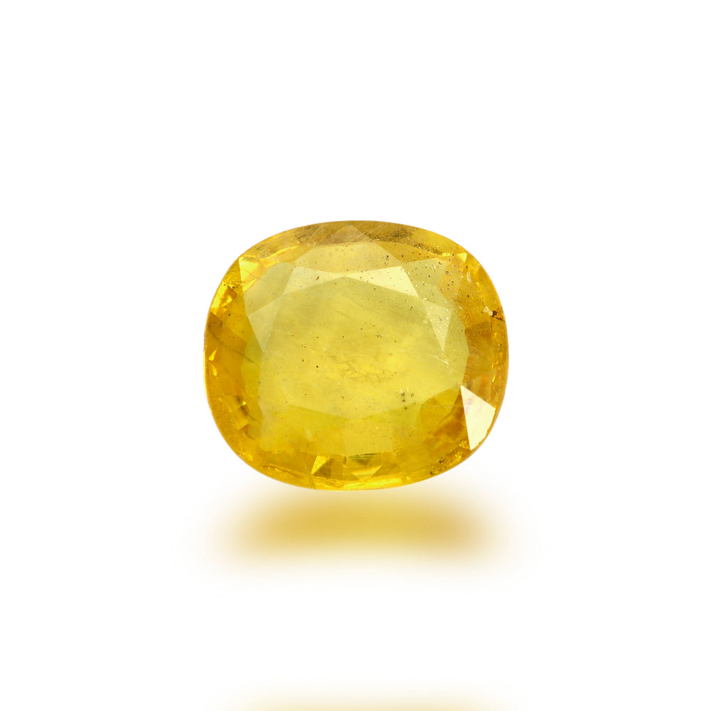 Certified Yellow Sapphire-3.95 Carats (4.34 Ratti) Thailand, SKU:NKPX47