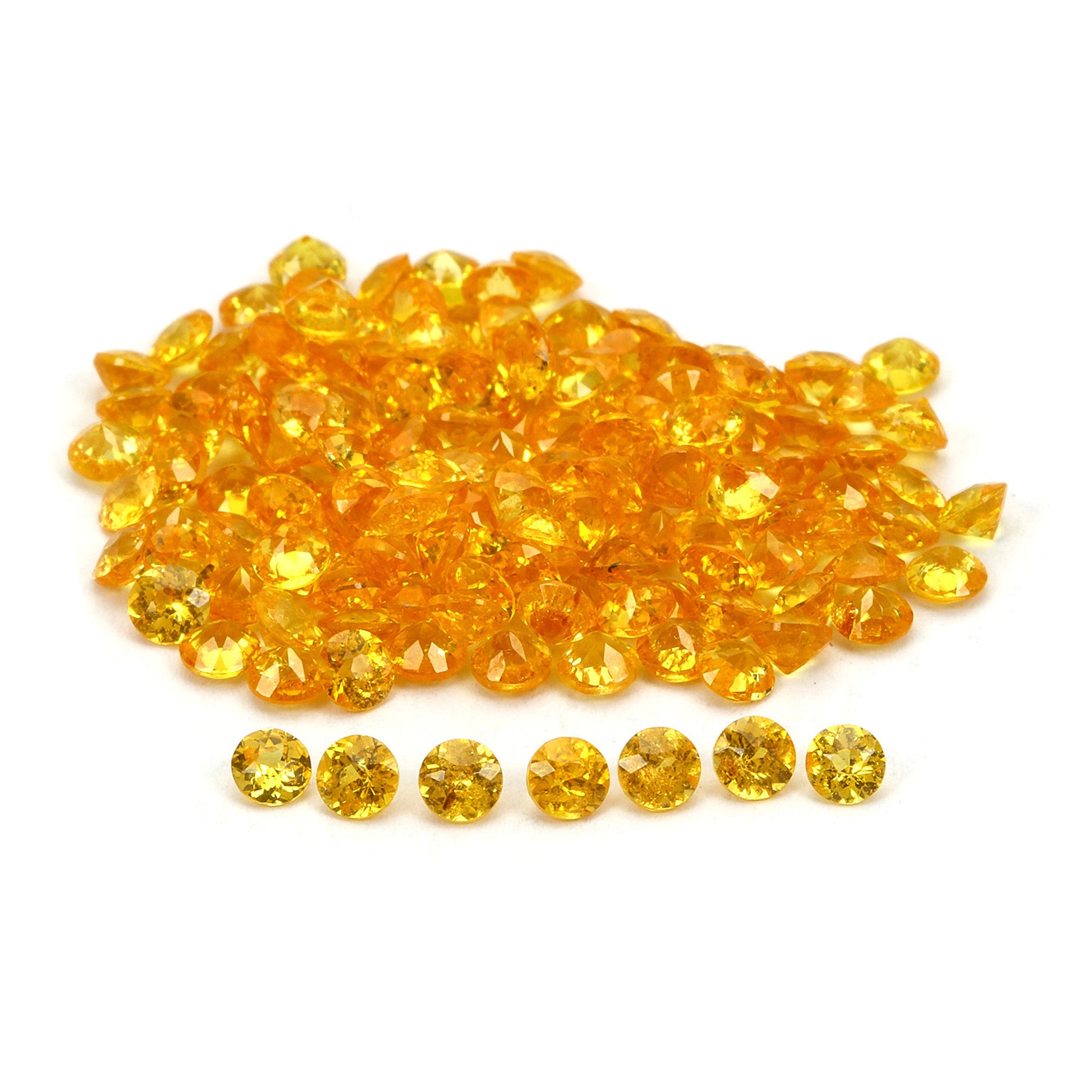 2Pc Lot Spessartite Garnet Round 3mm 0.30 Carats