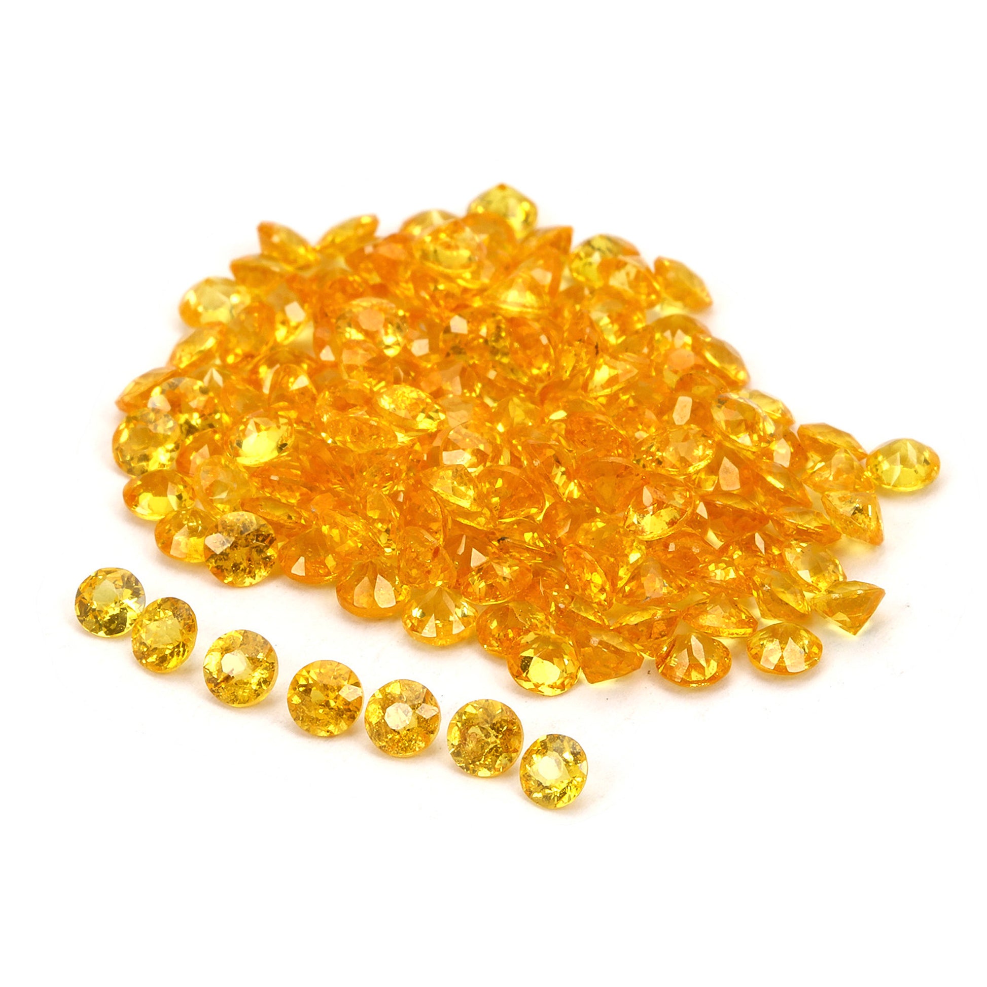 2Pc Lot Spessartite Garnet Round 3mm 0.30 Carats