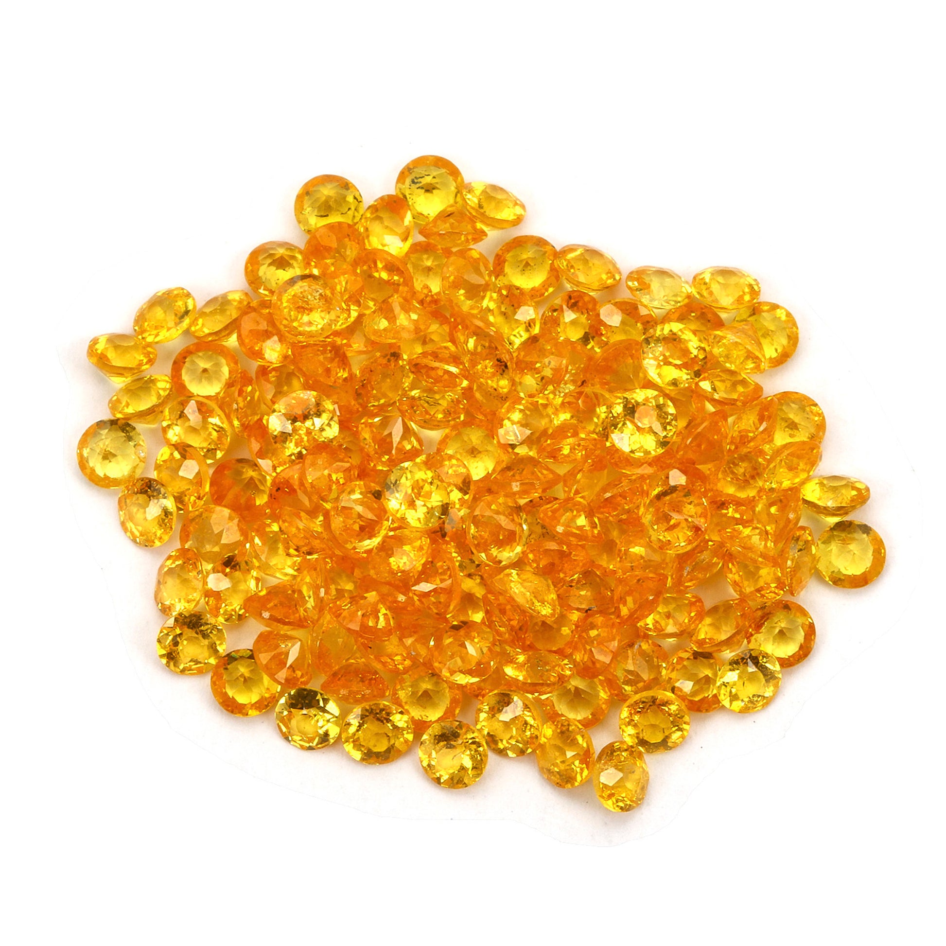 2Pc Lot Spessartite Garnet Round 3mm 0.30 Carats