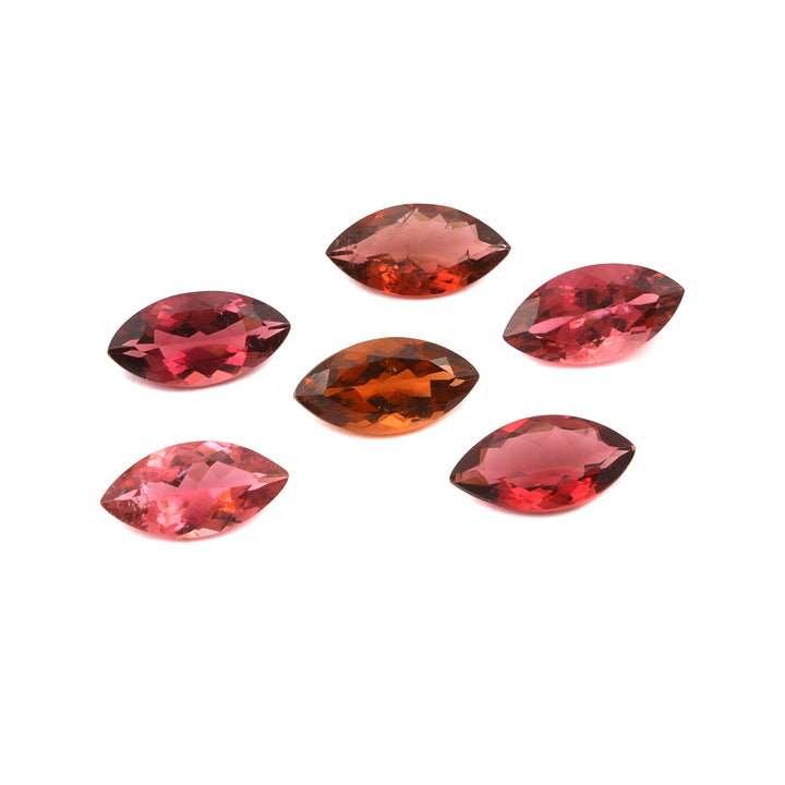 6Pc Lot Pink Tourmaline 9.50 Carats